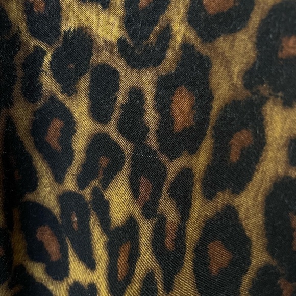 Vintage Carolina Herrera x Saks 5th Ave Leopard Long Sleeve Dress USA Made - Picture 11 of 11